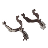 2 PCS Cowboy Horse Spurs Outdoor Garden Retro Spurs Saddlery Equipment with Cow Icon V1294-YM3111220277111-0421