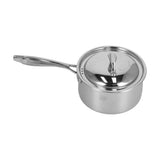 Sauce Pan 304 Stainless Steel Anti Slip Multipurpose Thicken Milk Pot with Lid for KitchenNatural V1294-YM0523-3118210298311