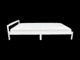 Double Wooden Bed Frame Home Furniture White V63-843151