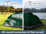 Weisshorn Camping Tent Instant Tent Pop up 2 Person Outdoor Hiking Tents Hiking Green XFEL-TENT-210D-GN
