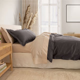Royal Comfort - Balmain 1000TC Bamboo cotton Quilt Cover Sets - Pewter ABM-204922