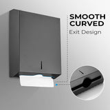 Paper Towel Dispenser Wall Mount - Multifold Trifold Paper Towel Dispensers, Large Capacity V1258-DP02-C-1427
