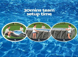 Bestway Swimming Pool 640x274x132cm Steel Frame Above Ground Pools Filter Pump Ladder 19281L BW-POOL-SQ-640-5612