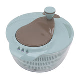 Salad Spinner Plastic Time Saving Fast Mixing Washable Rotatable Veggie Washer for Kitchen Blue V1294-YM0703-3118230005512