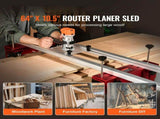 Router Sled, 1625 mm, Portable and Easy to Adjust Slab Flattening Jig, DIY Woodworking Router Sled V952-XBJHGYS64YCGJWHK6V0
