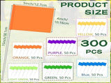 Amylove 300 Pcs Marking Flags 15 x 4 x 5 Inch Marker Flags for Lawn Yard Survey for Lawn Irrigation V1258-DP02-C-782