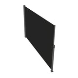 Retractable Side Awning, 160X300cm Aluminum Outdoor Privacy Screen, 280g Polyester Water-proof V952-ZYPF160X300CMBK01V0