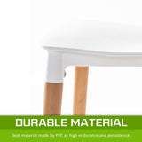 2X Retro Belloch Stackable Dining Cafe Chair WHITE V274-FT-J919-WH2