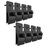 8Pcs Wall Mounted Quilt Holders Black Plastic Tapestry Clips for Rugs Curtains and Fabric V1366-AZ2-W-14270