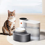Smart Pet Water Dispenser - Tilted Design, Fresh Water Supply, Automatic Water Bowl for Cats and V888-ELOSUNG10163