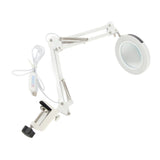 Magnifying Desk Lamp 5X Magnification 72 LED Beads 3 Light Modes Dimmable Lighted Magnifying Glass V1294-YM0703-3119230039711