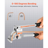 VEVOR 3 in 1 Manual Lever Pipe Tube Bender for 6.35 mm 9.5 mm 12.7 mm O.D. Pipes V952-GGWGJSHY1438CMDRH001V0