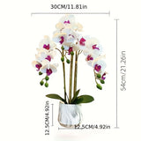 Artificial Phalaenopsis Touch-Sensitive Artificial Plant Moisturizing - Purple - Size 50-11-11 V1347-PUR-50-11-11