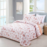 Sleek Quilted Bedspread and Pillowcases Set: Contemporary Style and Comfort - Queen size V745-MAC090456Q13U