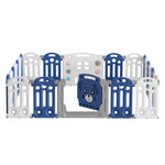 Keezi Kids Baby Playpen 24 Panels Safety Gate Toddler Fence Barrier Play Game BP-C-2622-BL