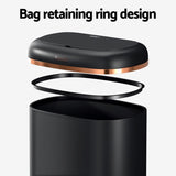 Devanti 38L Motion Sensor Bin Rubbish Automatic Black SB-40L-S06-BK