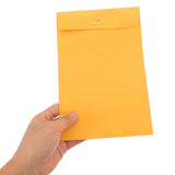 100Pcs Manila Clasp Envelopes Yellow Kraft Paper Letter Size for Business Document Organization V1370-AZ4-08610