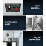 EUROCHEF 30L Spiral Dough Mixer Commercial Machine Bakery Bread Kneader Litre Small V219-COKDMXEUCA207