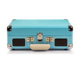 Crosley Cruiser Bluetooth Portable Turntable - Turquoise Bundled Crosley Record Storage Display V398-CR8005FSS-TU4