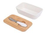 500ml Ceramic Butter Dish with Lid Sealed Freshness Keeping Easy Cleanup Butter Box Container V1294-YM0901-3118250012811