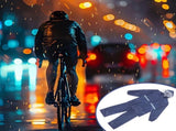 Navy Reflective Motorcycle Rain Gear Set with Split Raincoat and Pants for Riding V1366-AZ2-W-17382