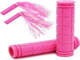 4Pcs Pink Bike Streamers,Non-Slip Bicycle Handlebar Grips Cover,Durable Cycling Replacement Parts V1189-WXFWAL-20260319-00158
