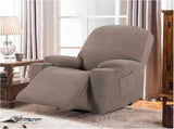 Power Lift Recliner Chair Cover High Stretch Soft Jacquard Slipcover with Side Pocket for Standard V1189-LC-RY-00203