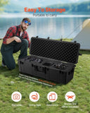 VEVOR 5.5 Cu.ft Weatherproof Hard Case with 3 Handles Large Capacity Case Black V952-FFYSTX72LFYCXYXH8V0