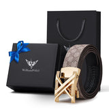 men's belt, genuine leather belt, alloy buckle belt, all-matching belt, premium men's accessories, V1106-918-41668-GRE-125CM-49IN