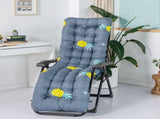 Chaise Lounger Cushion, Thick Padded Seat Cushion Reclining Chair Rocking with Ties, Soft and V1370-AZ4-06597