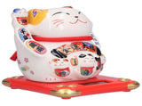 Ceramic Wealth Welcoming Cat Ornament Desktop Fortune Cat Craft for Home Shop Store Business V1294-YM0523-3115210229913