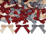Christmas Mini Plaid Bows Bows Buffalo Plaid Bows Gingham Ribbon Bows Ornament for V1370-AZ4-09931