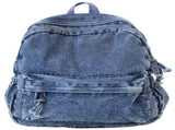 Denim Backpack, Lightweight Durable Daypack for School Work, Stylish Jeans Fabric Bag for Women V1237-ZY-924-237
