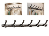 Wall Mount Hook Rack High Load Bearing Multifunction Behind Door Hooks for Jacket Coat Hat Entryway V1294-YM0901-3112230092611