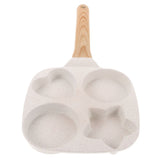 Grey Nonstick Brunch Pan with 4-Slot Design, Aluminum Alloy, Ideal for Cooking Eggs and Breakfast V1192-AZ-W-27833