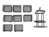 Tea Bag Organizer 2 Tier 8 Removable Baskets Up to 96 Teabags Storage Rotating Tea Bag Rack for V1294-YM0901-3118250134411