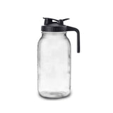 64Oz Glass Pitcher with Lid Wide Mouth Jar Leak-Proof, for Tea, Milk V1369-AZ3-W-12694