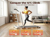 Everfit 3 in 1 Walking Pad Treadmill 12% Incline Foldable Under Desk Treadmills for Home Gym With TMILL-380H-2INC-L-WH
