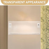 Transparent Acrylic Floating Shelf for Home Organizing and Displaying, Break Resistant, Easy to V1192-AZ-W-32983