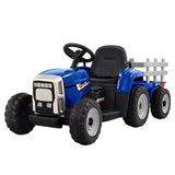 Rigo Kids Electric Ride On Car Tractor Toy Cars 12V Blue RCAR-TRACTOR-BU