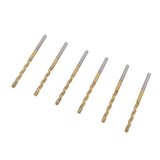 50PCS 1/8 Inch Drill Bits High Speed Steel Spiral Saw Bit Set for Wood and Plastic Cutting Gold V1294-YM0901-3114240123412