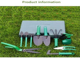 10-Piece Green Professional Garden Tool Set with Carrying Case - Ergonomic Gardening Kit for V888-ELOSUNG49256