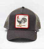 Goorin Bros Trucker Animal Farm Baseball Hat Cap - The Rooster V563-101-0378-GREY