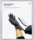 300Pcs Black Nitrile Gloves Small V1221-XM-DJST-01