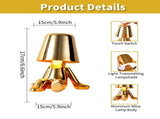 Table Lamp Bedside Touch Lamp Rechargeable Nightstand Light LED Battery Operated Desk Lamp for Home V1366-AZ2-W-06487