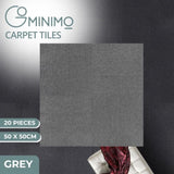 GOMINIMO 20pcs Carpet Tiles 50x50cm for Commercial Retail Office Flooring V227-3720402104081