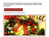 Xmas Wreath with 20 LED Lights and Bells Christmas Garland Light String Branch Lights for Living V1294-YM0714-10310319