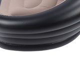 Inflatable Chair PVC and Velvet Water Proof Comfortable Portable Blow Up Couch for Outdoor Brown V1294-YM0901-3116240034912