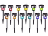 Solar Lights Outdoor Waterproof, Stainless Steel LED Landscape Lighting Outdoor Solar Lights for V1192-AZ-W-11730
