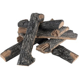 VEVOR 8 Pcs Oak Logs, Gas Fireplace Ceramic Logs for Fire place, Heat-Resistant Wood Log Gas V952-TCXWYM8XM000HHC5SV0